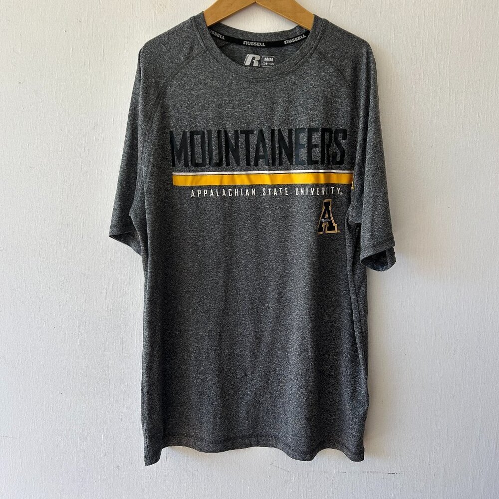Appalachian State Mountaineers T-shirt Womens Medium Gray Short Sleeve Russell